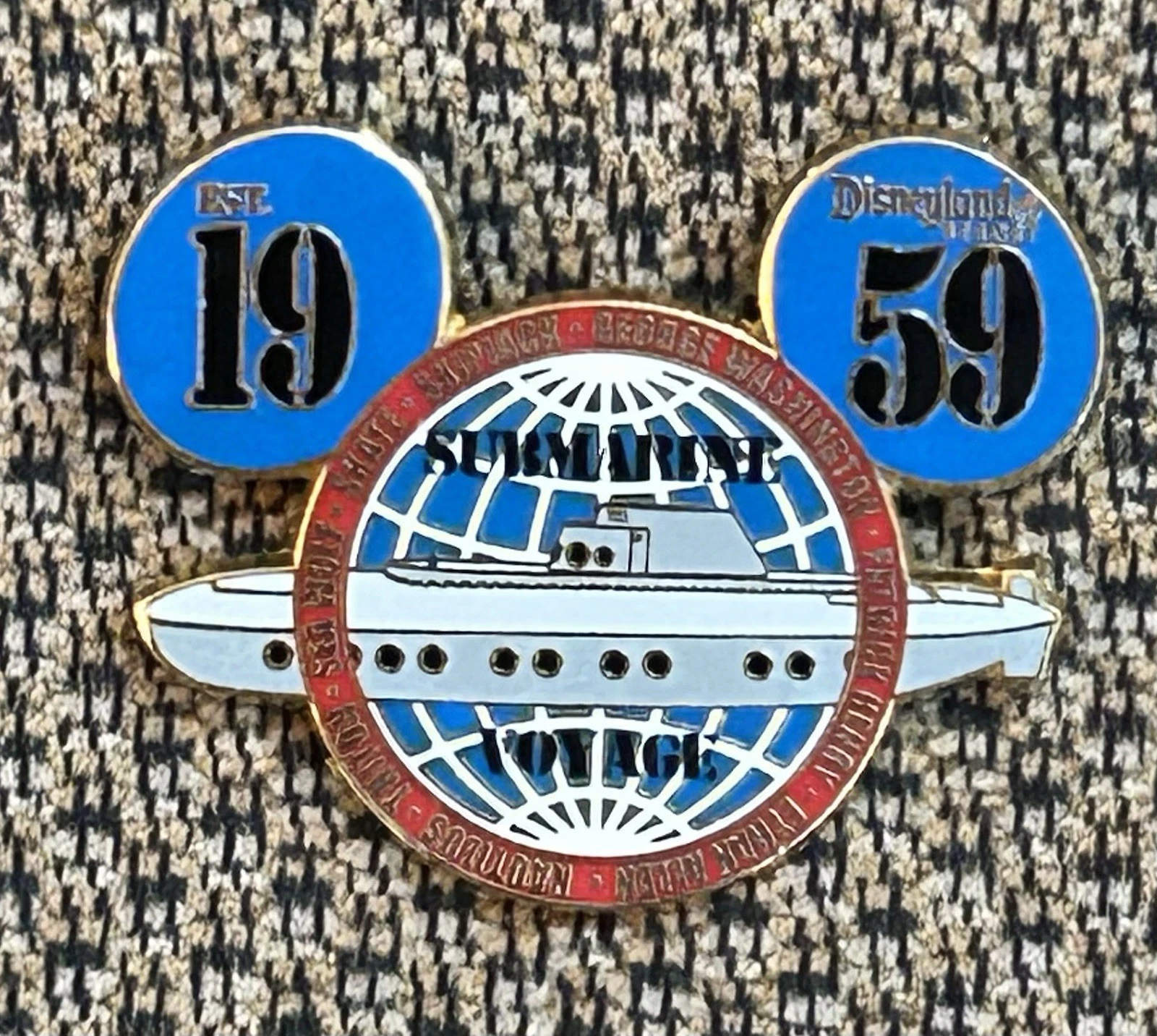 Disney Disneyland DLR Submarine Voyage 1959 Mickey Ears Icon Pin