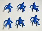 Marx 54mm Western & Civil War Playset Blue Wagon Drivers 1990s Reissue  (6)