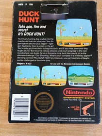 Original 1985 NES Nintendo Duck Hunt Matte Sticker Seal 1rst N.Y. Test Run 