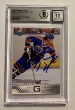 Wayne Gretzky GEM 10 AUTO SIGNED 2001/02 UD 1st Young Guns Hobby Retro- BGS COA