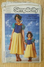 7735 Simplicity Sewing Costume Pattern Disney Snow White MD Adult 14-16