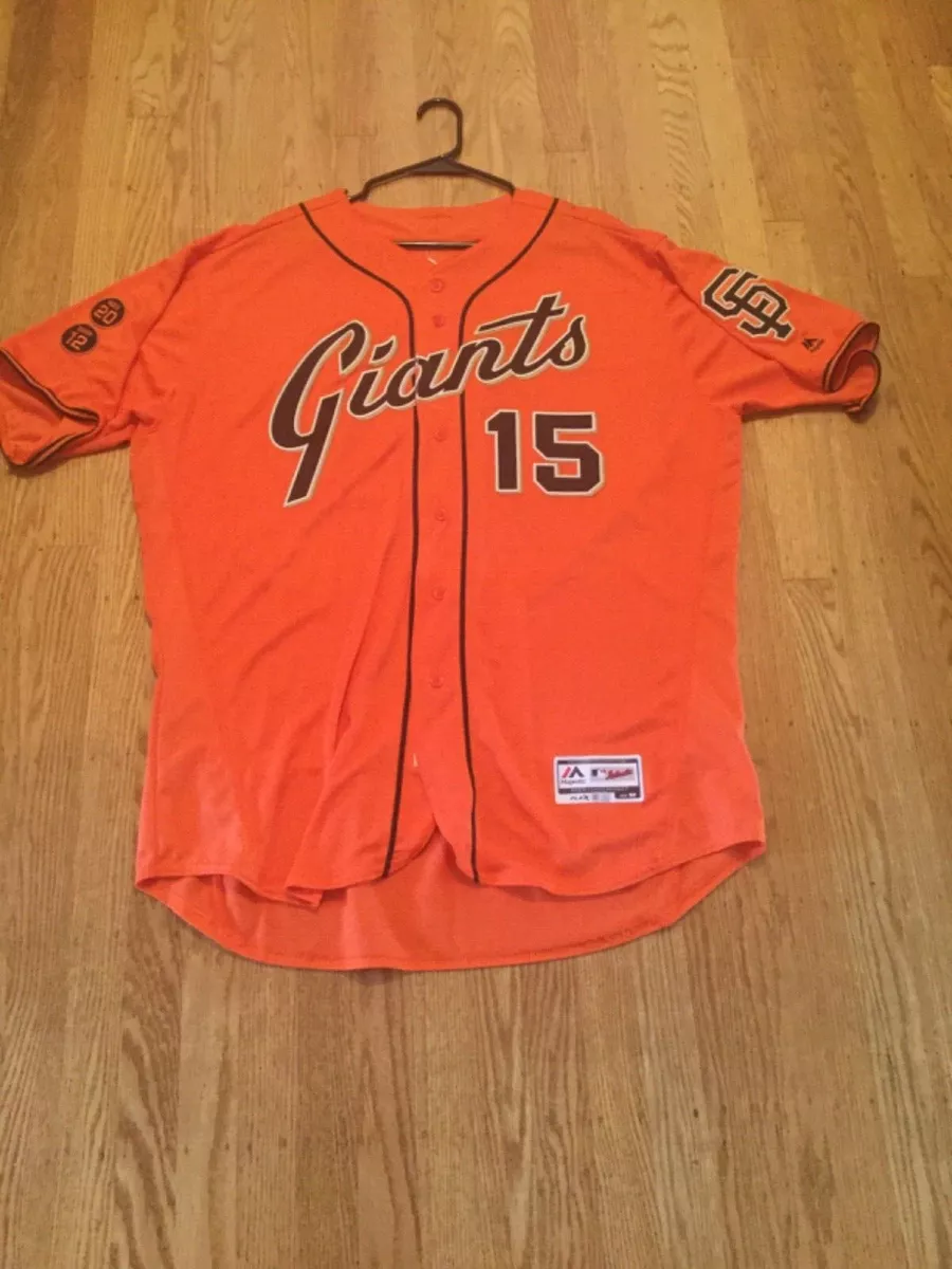 2016 BRUCE BOCHY GAME USED JERSEY San Francisco Giants Orange Friday worn