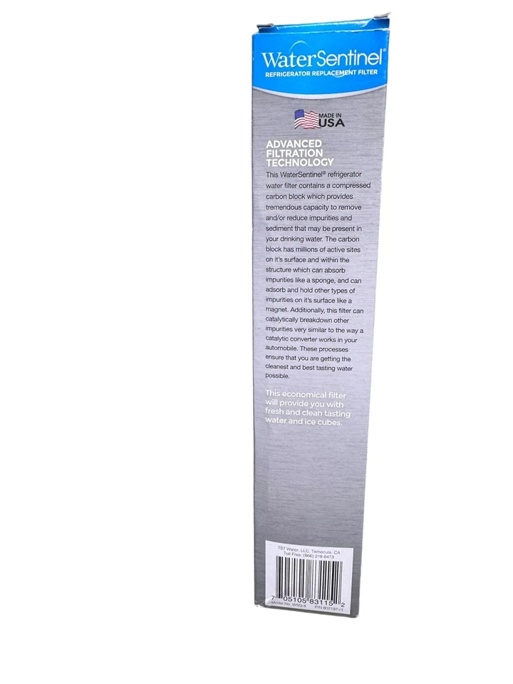 Water Sentinel 1 Replacement Refrigerator Filter WSG - 4 Life Span 3-6 Months - Image 3 of 4