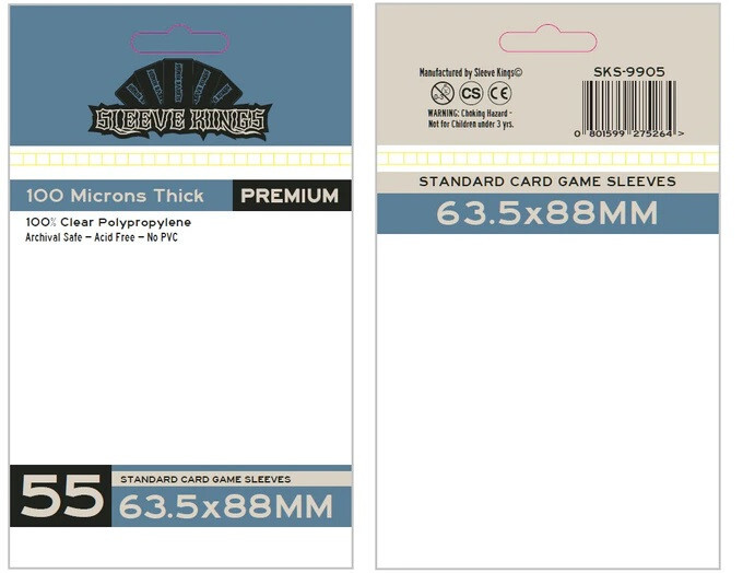 54x86 card sleeves TSWK 54x86 mm 50pcs Thick Board Games & Card Sleeves – MTL Sleeves main image 0