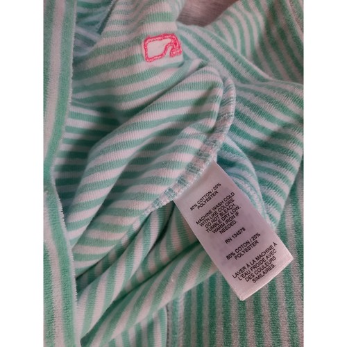 Suéter Vineyard Vines Mujer XL Rayas Moda Tejido Terry Toalla Sudadera con Capucha Cordón - Imagen 6 de 8