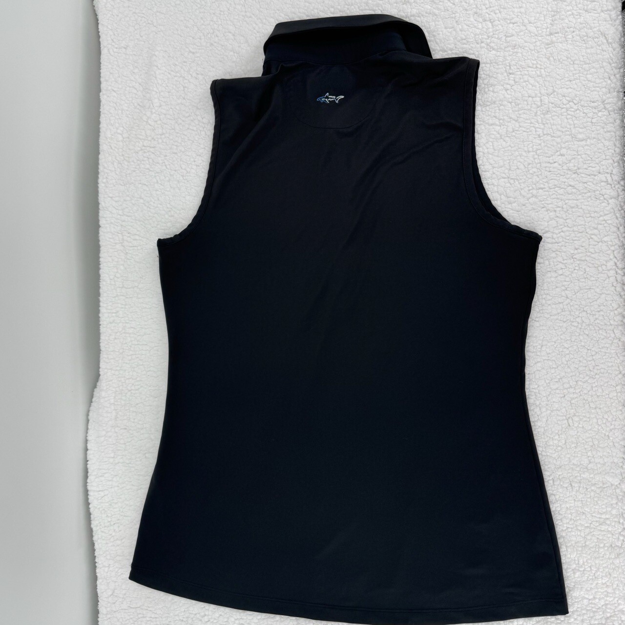 Greg Norman Black Collared Button Sleeveless Polo… - image 2