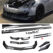 Carbon Fiber Front Bumper Lip Chin Spoiler For Hyundai Genesis Coupe Body Kit S
