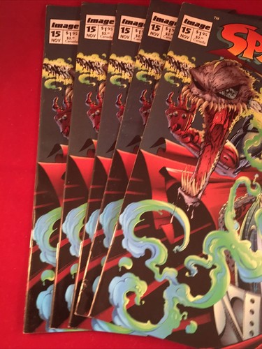 5 Copies Of SPAWN #15 Condition Varies TODD McFARLANE IMAGE 1993 All 1st Print! - Picture 3 of 8