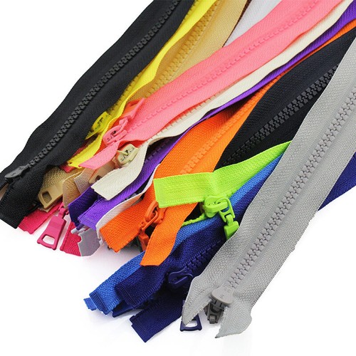 Open End CHUNKY Zip Size #5 Plastic Fastener Single Sided Zipper for Jackets Bag - Picture 4 of 21