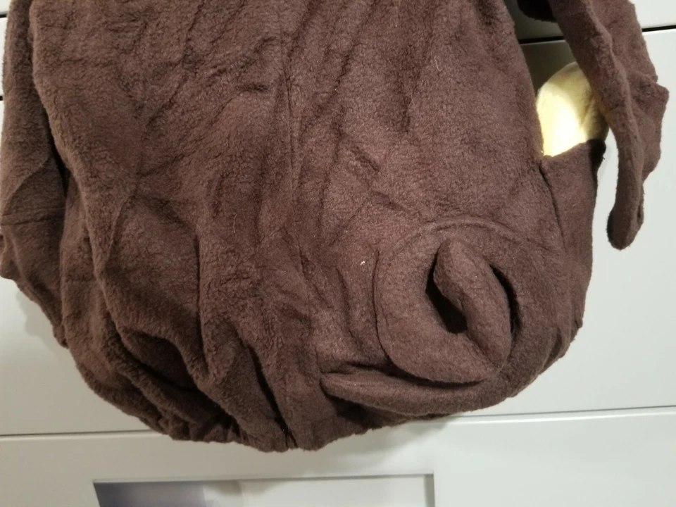 ANTIGUO ABRIGO CHAQUETA CON CAPUCHA MONO BEBÉ AZUL MARINO DISFRAZ HALLOWEEN 6-12 MESES  Foto 4 de 4