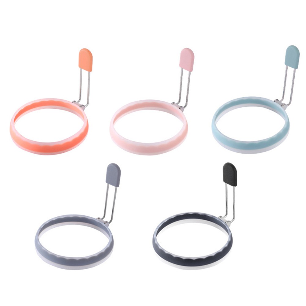Round Egg Cooker Ring Silicone Egg Circles for Frying Eggs 4 Inches