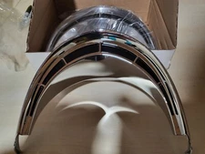 1955 1956 Ford Passenger Car Headlamp Door Trim Rings, New Show Quality.