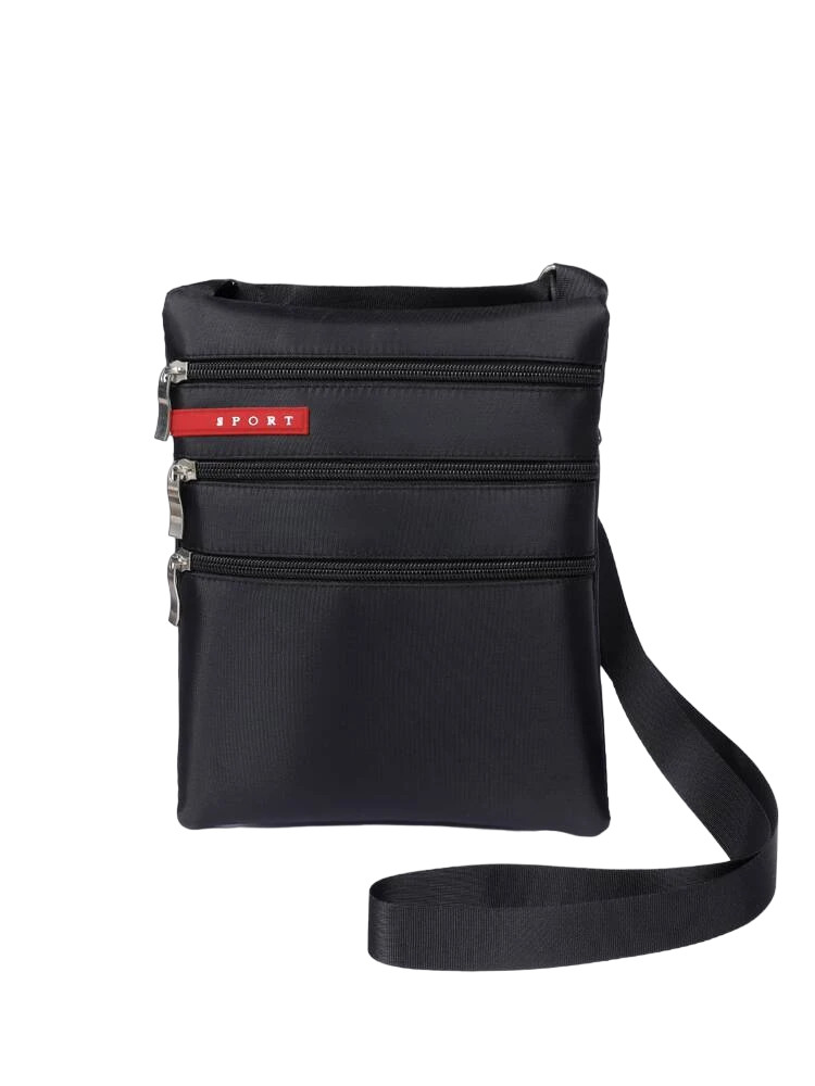 Unisex Messenger Bag Small Cross Body Shoulder Utility Black Travel