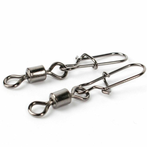 Fishing Rolling Connector Fishing Connector Swivels Interlock Pin Snap - Picture 10 of 15
