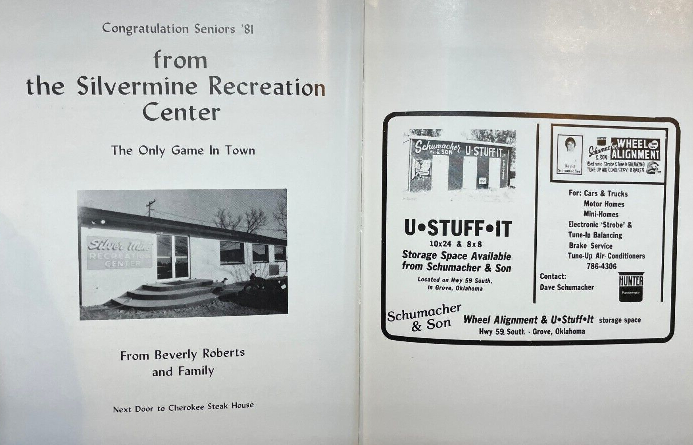 Ridgerunner Grove High School Yearbook OK 1981 Billy Burgers Lawsous