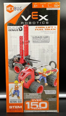 2021 Hex Bug Vex Robotics Fork Lift & Fuel Truck Over 150 Pieces