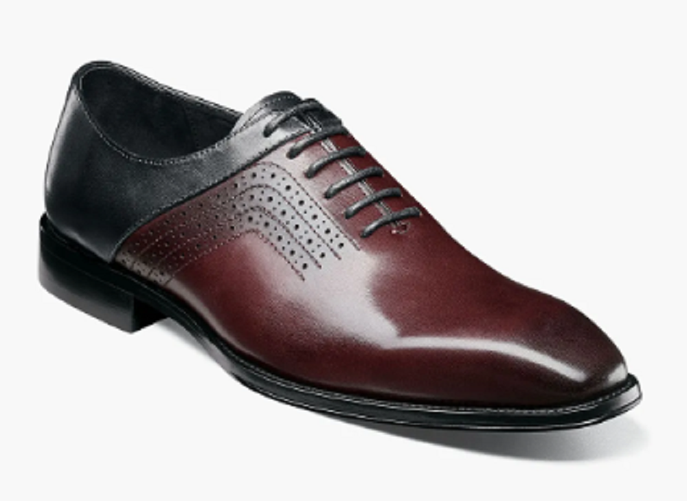 Stacy Adams Shoes Halloway Plain Toe Oxford Burgundy Multi Size 13