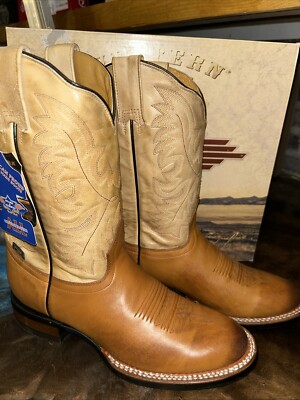 New Leather Handmade Stars & Stripes Cowboy Boots Mexico Work 11