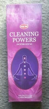 HEM CLEANING POWERS incense sticks 2X20CT India Handmade yoga 