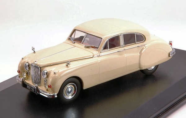 Oxford 1/43 Jaguar Mk Vii M 1955 Cream Modellbau Statisches Modell Diecast-image