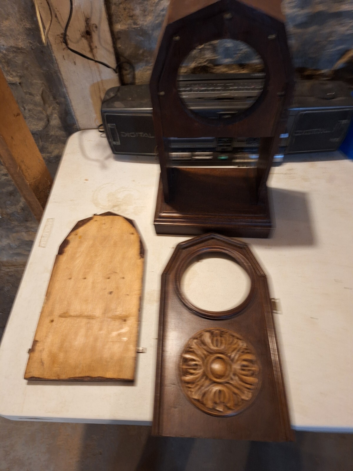 antique clock case parts eBay