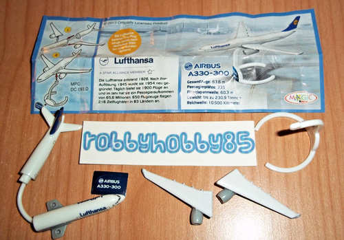 DC093 D AEREO LUFTHANSA + CARTINA/BPZ KINDER GERMANIA 2013/2014 AIRBUS A330-300