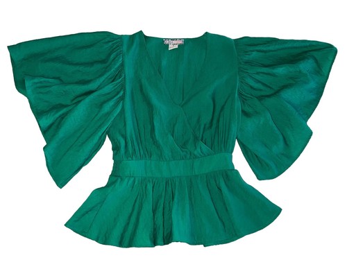 Anthropologie A.CALIN by Flying Tomato Damen Gr. Small grüne Bluse/Top AT2201 - Bild 3 von 12