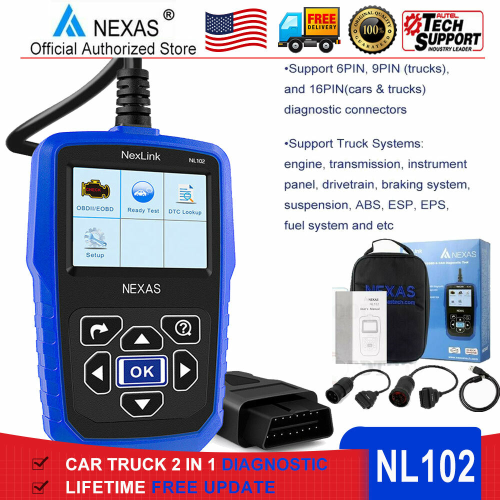 NEXAS NL102 Heavy Duty Diesel Truck Scanner Diagnostic Scan Tool Code Reader - Foto 12