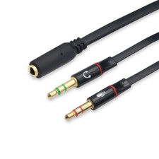 Adattatore SDOPPIATORE CUFFIA MICROFONO ADATTATORE JACK AUDIO 3.5MM SMARTPHONE