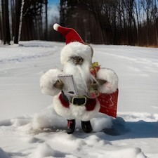 Santa Ornament Or Shelf Sitter 7  Decoration New With Tags