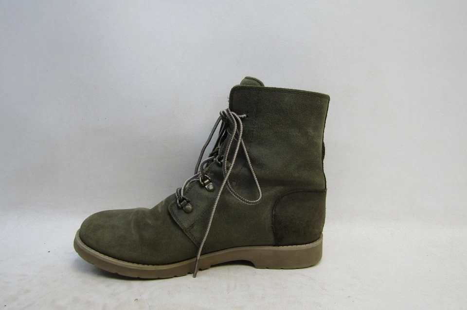 Botas informales The North Face para mujer talla 9 M verde oliva gamuza con cordones al tobillo Foto 2 de 4