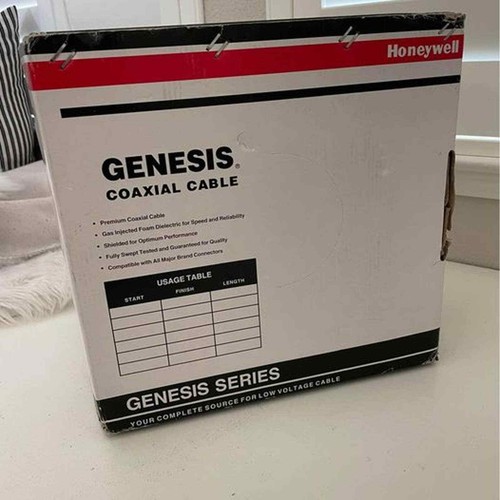 Box of Honeywell Genesis Coaxial Cable RG6/U 60% AL CATV 5C BX BlK - Picture 2 of 10