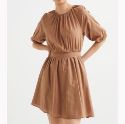 brown tie waist dress Lindsay Short Satin Corset Tie Up Back Dress Black / 5 main image 1