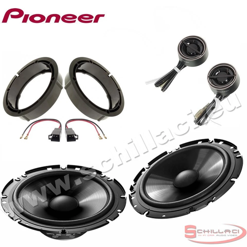 Haut-parleurs enceintes avant / arrièere pour PIONEER Volkswagen VW EOS avec ada