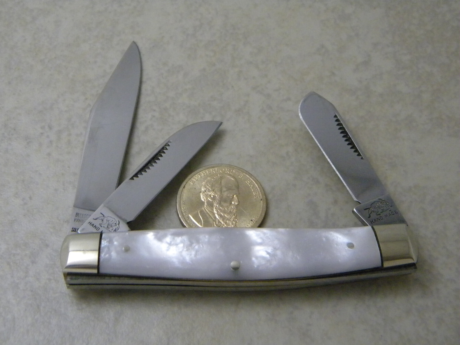Bulldog Brand Germany 1994 Pearl Pigeon Award Stockman Knife eBay