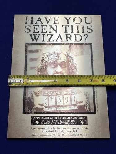 Universal Studios Harry Potter Lenticolare 8”x11” Sirio Nero Poster Ricercato NUOVO - Foto 4 di 5