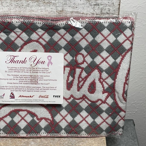 MLB St. Louis Cardinals Adults SGA Scarf Susan G. Koman Breast Cancer Pink Bow - Picture 16 of 23