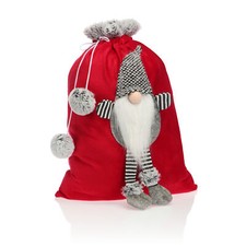 Premium Weihnachtssack - roter Geschenkesack zum Befüllen - Weihnachtsbeutel