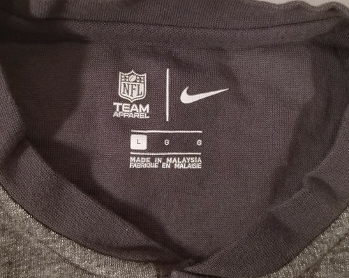 Nike Team Apparel New England Patriots Henley Style Sweatshirt Youth Large - Picture 3 of 6