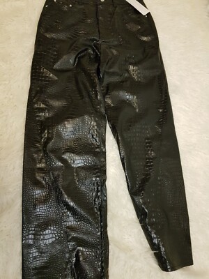 GCDS trousers size 28 faux leather/patent leather 
