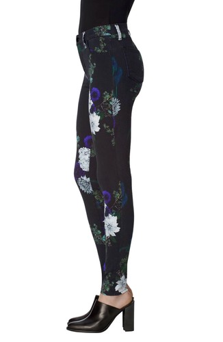 NWT $198 J Brand Floral Print Super Skinny Jeans Size 28 - Picture 2 of 8