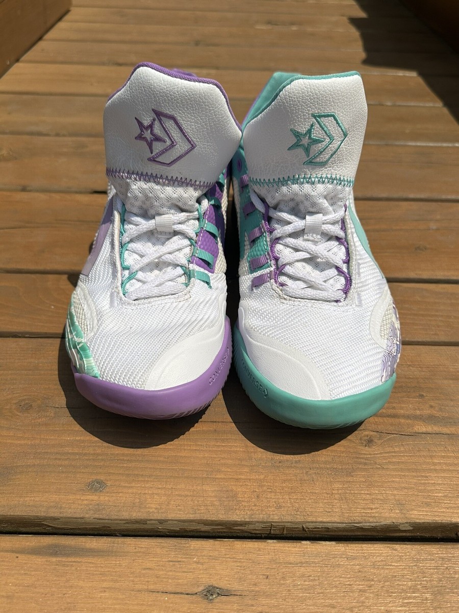 Converse All Star BB Shift OX White Purple Basketball Shoes