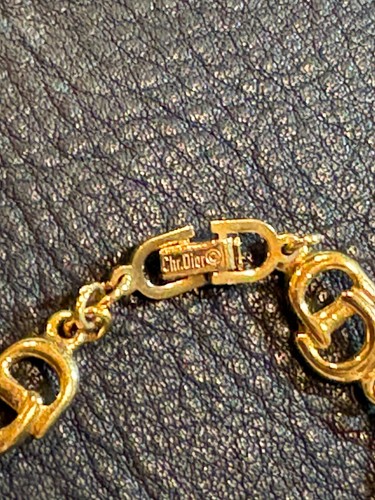 CHRISTIAN DIOR Armband Armreif Kette AUTH BIG LOGO Vintage Rare CD GP F/S A738 - Bild 14 von 21
