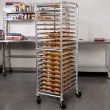 20 Pan End Load Bun Commercial Dough Baking Full Sheet Pizza Bakers Speed Rack