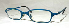 L.A. Eyeworks AXLE, New Old Stock 1997' Rare Teal 488 metal Eyeglass frame, NEW