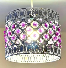 Chandelier Style Ceiling Light Shade Droplet Pendant Acrylic Crystal Bead Luxury
