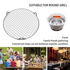 Stainless Steel BBQ Grill Grate Grid Wire Mesh Rack Cook Replacement Net Round