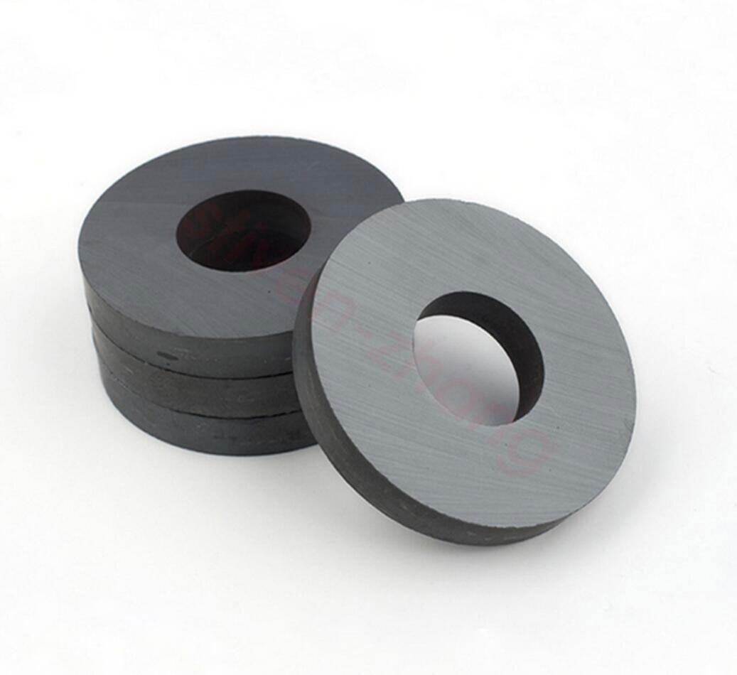 40mmx8mm Hole19mm Ferrite Y30BH Black Strong Round Disc