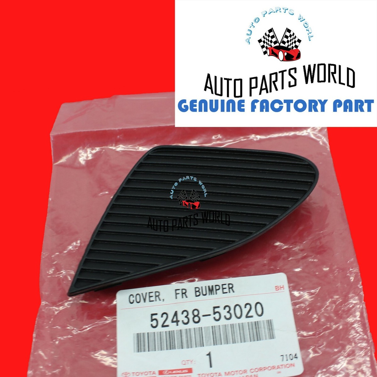 Genuine Lexus OEM Left Front Bumper Guard Cover (52438-53020) – Fits 2009-2010 IS250 / IS350 Sedan – Direct Factory Part