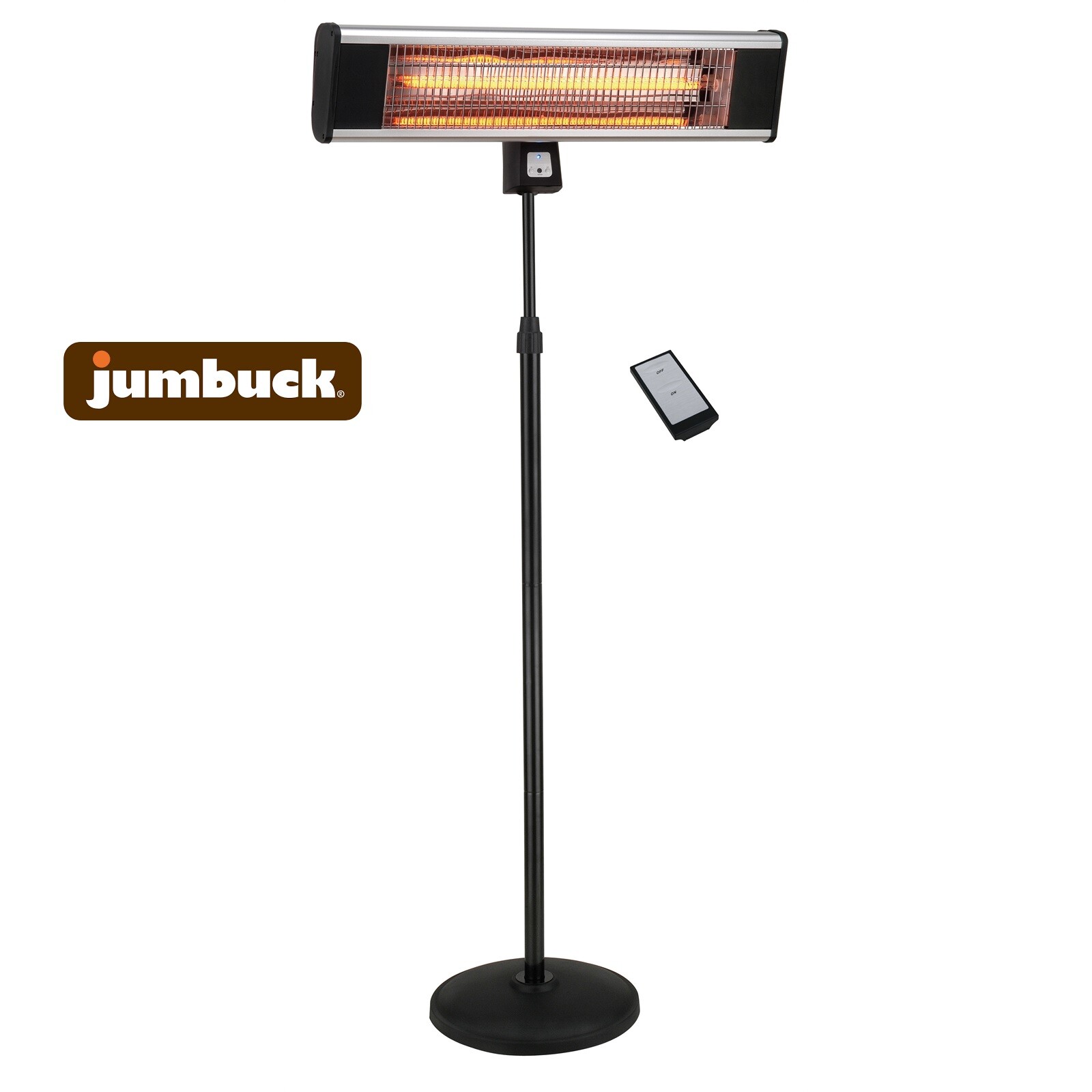 Jumbuck 1800W Remote Control Outdoor Electric Patio Heater Aluminium Alloy  Frame | eBay